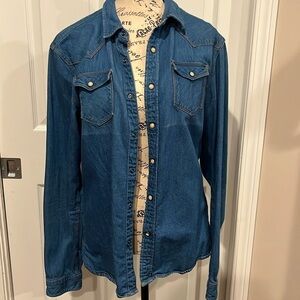 Scotch & Soda denim button down, size medium.